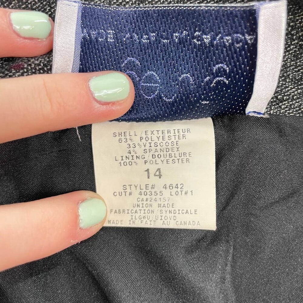 Ingenuity Gray Business Office Pencil Skirt Size 14 - Picture 5 of 7
